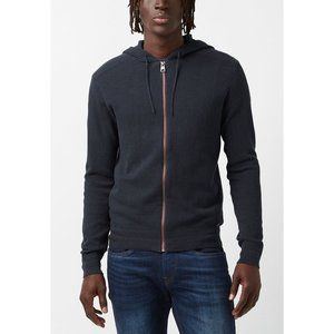 Buffalo David Bitton Men's Long-Sleeve Hoodie Sweater, Midnight Blue, XL, NWT